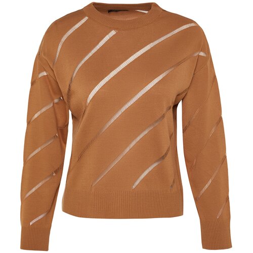 Trendyol Sweater - Brown - Regular fit Slike