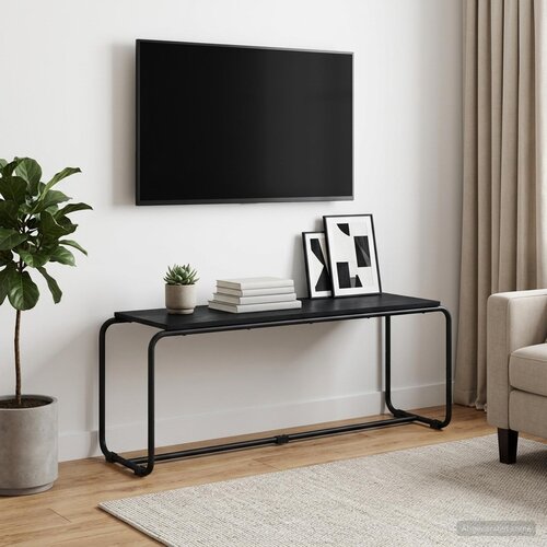  TV stalak 113.5 x 35.5 x 42 cm Crni hrast Konstruirano drvo Cijene