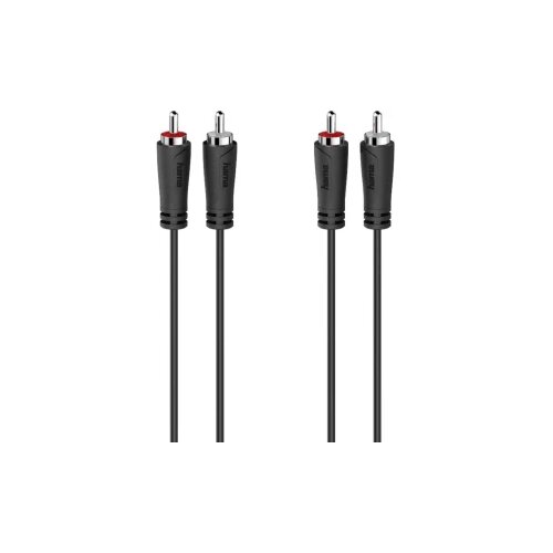 Hama 00205093 Cinch audio priključni kabel [2x muški cinch konektor - 2x muški cinch konektor] 5 m crna Cijene