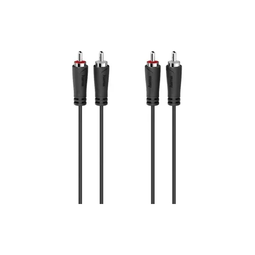 Hama 00205093 Cinch audio priključni kabel [2x muški cinch konektor - 2x muški cinch konektor] 5 m crna