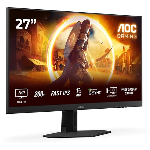 AOC Monitor Gaming 27G4HRE, 27", Fast IPS, 1920x1080, 200Hz, 0.5ms MPRT / 1ms GtG, 300 cd/m&sup2; osvetljenje, 1000:1 kontrast, Adaptive Sync, G-Sync kompatibilno, HDR10, 2x HDMI Cijene