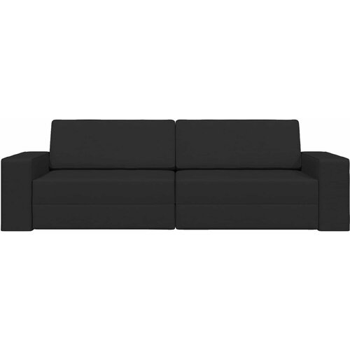 Krevet na razvlačenje Crna 245 x 78 x 77 cm tkanina Slike