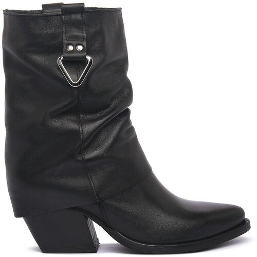 Priv Lab Mestni škornji RPK VITELLO NERO NICHEL Črna Cene