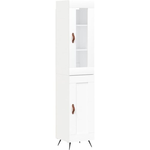Maison Chic Visoka omara - Komoda - Predalnik bela 34,5x34x180 cm inženirski les, (21719876) Slike