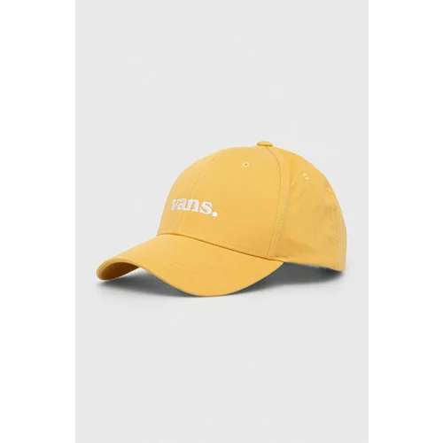 Vans Bombažna bejzbolska kapa rumena barva