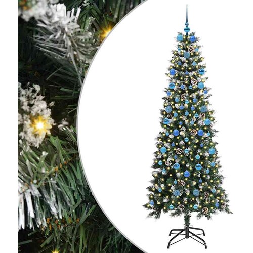 vidaXL Umestno božično drevo med 300 LED Zelena 86 x 86 x 210 cm, (5000067858) Cene