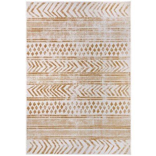NORTHRUGS Oker žuti/bijeli vanjski tepih 80x150 cm Biri – Cijene