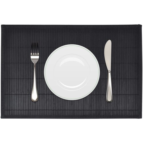  6 bambusovih podmetača 30 x 45 cm crne boje Slike