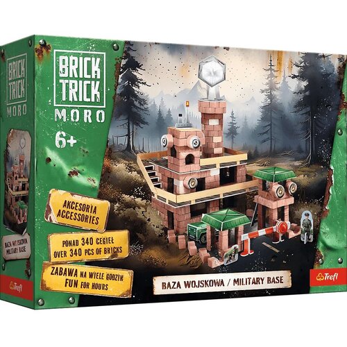 Trefl Brick Trick gradimo iz kock: Vojaška baza 340-delni gradbeni set - Cene