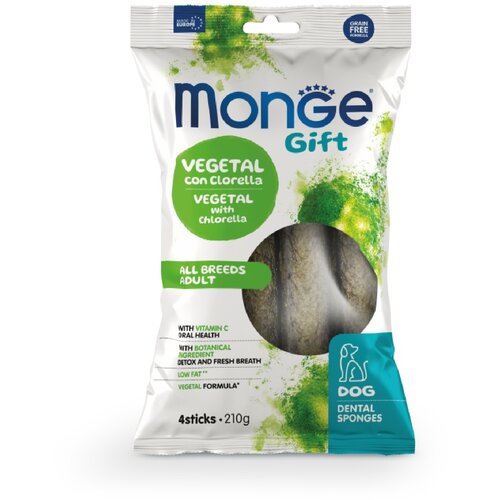 Monge gift dental sponges - vegetal&chlorella 210g Cene