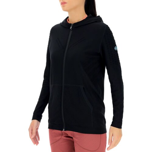 UYN Run Fit OW Hooded Full Zip Blackboard Women's Sweatshirt Slike