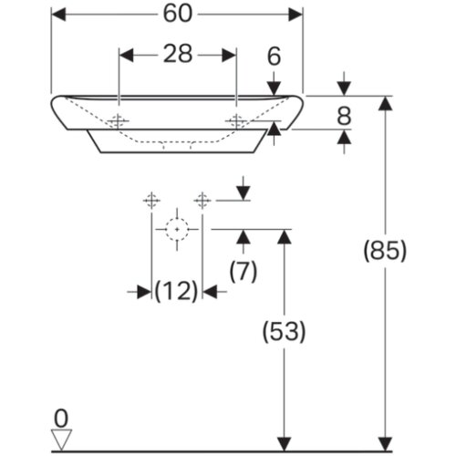 Geberit myDay 60 lavabo 125460600 Slike