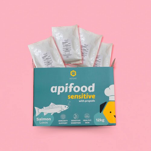 Apifood Adult Sensitive losos 12 kg Slike