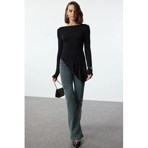 TRENDYOLMILLA Ženska bluza TWOAW25BZ00233, Crna Cene