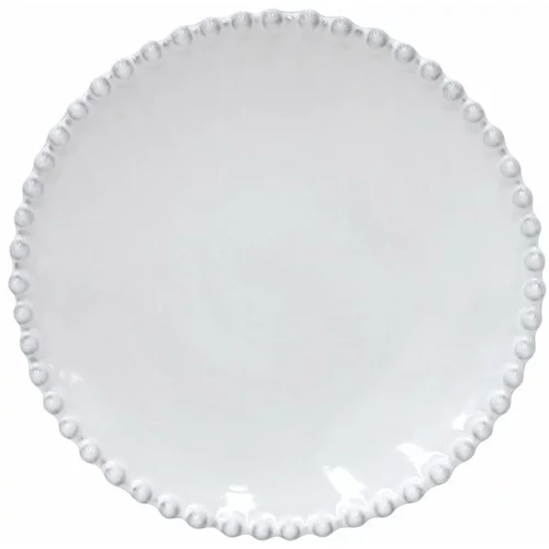Costa Nova bijeli tanjur od kamenine Pearl ⌀ 17 cm