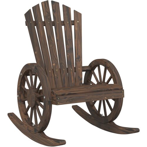  Stolice za ljuljanje Adirondack 2 kom od masivne jelovine Slike