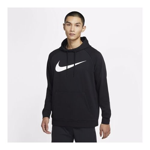 Nike Dri-Fit Swoosh Hoodie, Black/White, (20490331) Cene