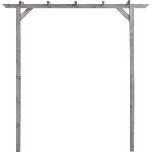  Vrtna pergola siva 200 x 40 x 205 cm od impregnirane borovine Slike