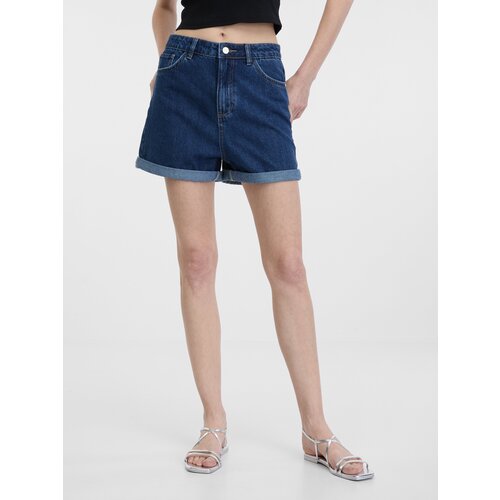 Orsay Navy Blue Women's Denim Shorts - Women's Cijene