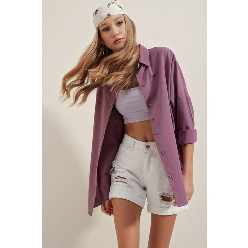 Bigdart Plus Size Shirt - Purple - Regular fit Slike