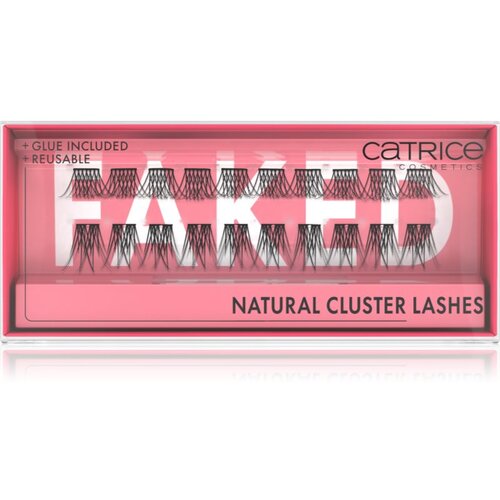 Catrice Faked umjetne trepavice s ljepilom i aplikatorom Natural Cluster 2 kom Slike