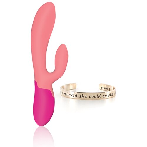 RIANNE S RS - Essentials - Xena Rabbit Vibrator Coral &amp;amp; French Rose Slike