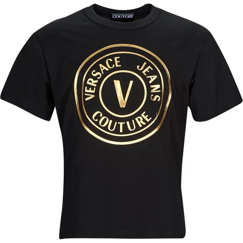 Versace Jeans Couture Majice s kratkimi rokavi GAHT05-G89 Črna