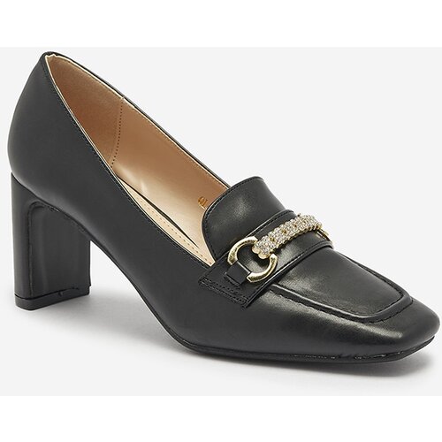 Resti Black women's moccasin style pumps Kolalic- Footwear Cene