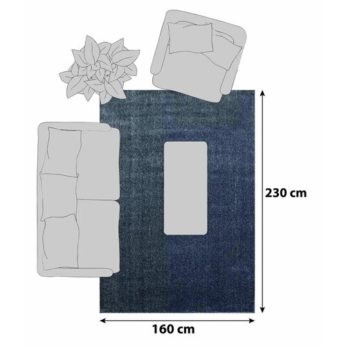 Novel Preproga Z Visokim Florom Ata, Siva, 160x230cm Slike
