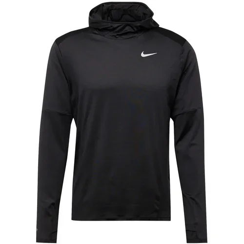 Nike Športna majica črna / bela