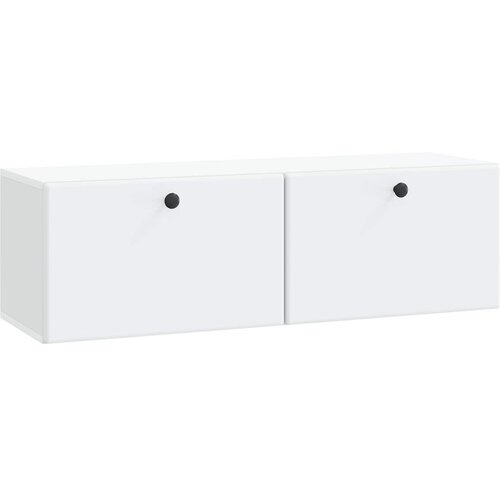vidaXL TV ormar za zid 98 x 31 x 30 cm Bijela Konstruirano drvo Zidne - Bijela 98 x 31 cm Cijene