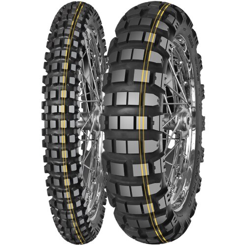 Mitas moto gume 130/80B17 65T Enduro Trail XT+ Dakar R TL/TT m+s / 2 rumeni črti - Skladišče 7 (Dostava 1 delovni dan) Cene