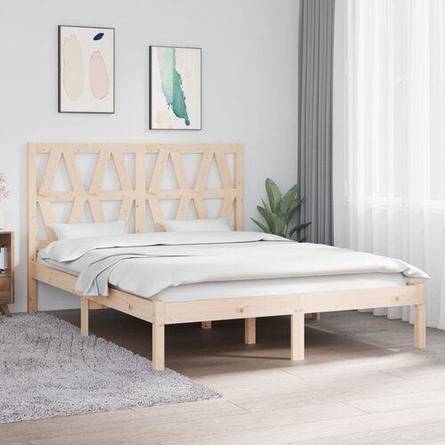 Furnova Posteljni okvir iz trdne borovine 135x190 cm, (21938507) Slike