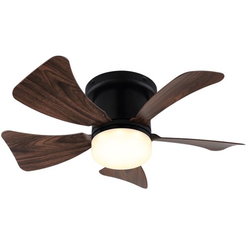  ZEVENTI - LED stropni ventilator MUNDAKA LED/10W/230V, prigu&amp;scaron;iva, braon + daljinski upravljač Slike