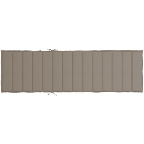  Jastuk za ležaljku smeđesivi 200 x 70 x 3 cm od tkanine Oxford Slike