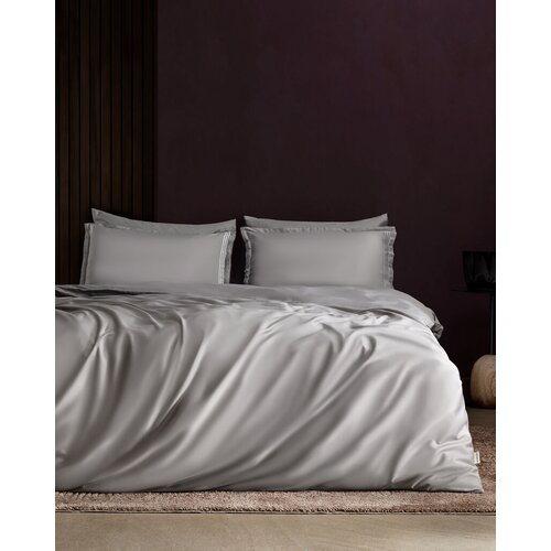 Madame coco Set posteljine Clarette, Bamboo Satin, 200x220cm, Sivi Cene