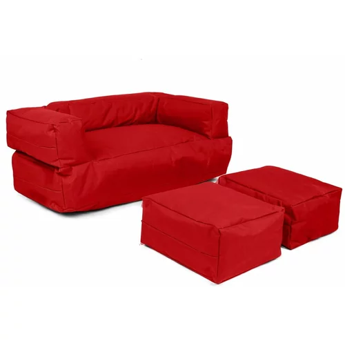 Floriane Garden Crveni dječji kauč 100 cm Nier –