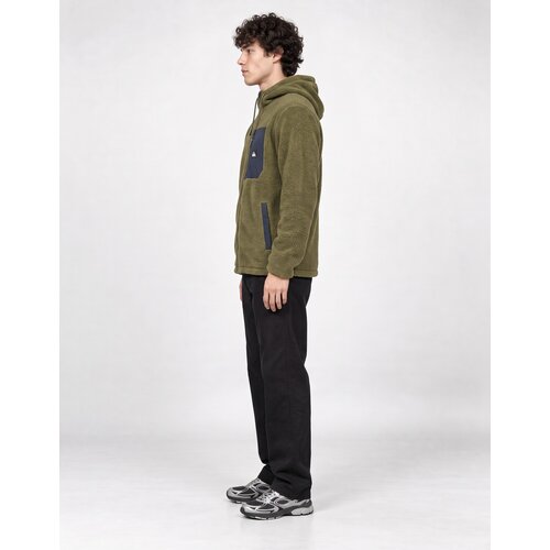 Quiksilver CLEAN COAST FZ HOOD Kaki Slike
