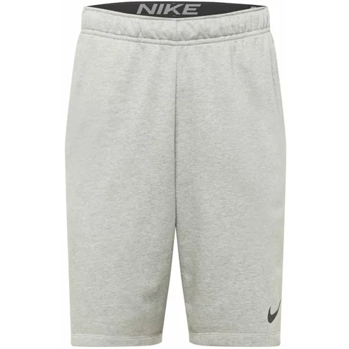 Nike Športne hlače pegasto siva / črna
