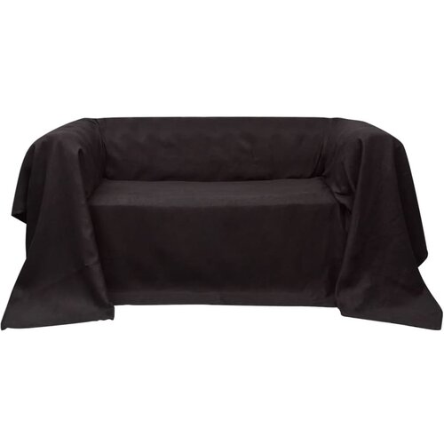 vidaXL Prekrivač za Kauč Mikro-fiber Smeđa boja 210 x 280 cm Cijene