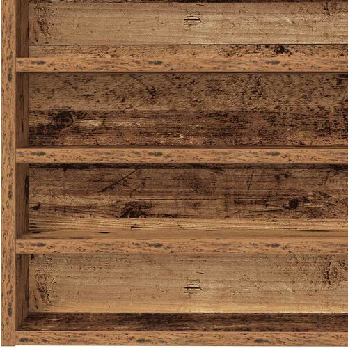  Ormar za izlaganje s policom Zidne Staro drvo 100 x 8,5 x 50 cm Slike