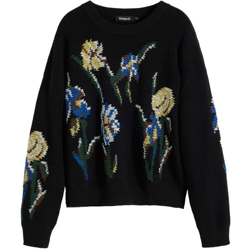 Desigual Pulover me&amp;scaron;ane barve / črna Slike