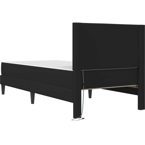  Okvir za krevet Crna 90 x 200 cm Umjetna koža - Crna 90 x 200 cm Slike
