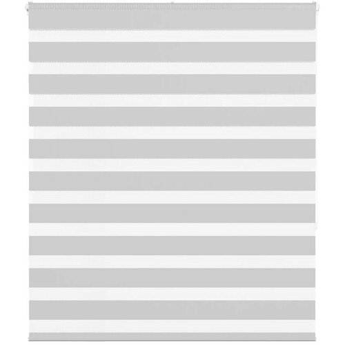 VidaXL zebra senčilo svetlo sivo 130x150 cm tkanina &amp;scaron;irina 125,9 cm Slike
