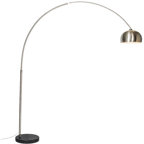 QAZQA Obločna svetilka jeklen kovinski senčnik 33 cm nastavljiv - XXL Cene