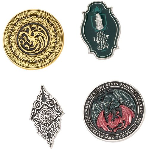 Grupo Erik Editores S. L. Game of Thrones, The House of The Dragon - Bedž set 4 - Game of Thrones, The House Of The Dragon Cene
