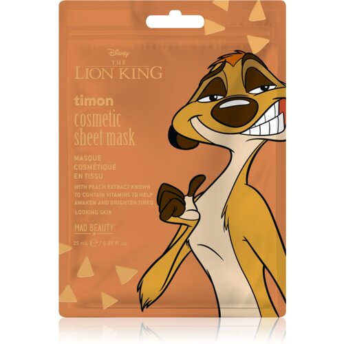 Mad Beauty Lion King Timon maska iz platna za intenzivno vlažnost 25 ml Cene