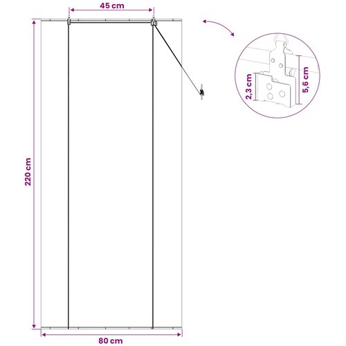 Rolo zavjesa Siva 80 x 220 cm Bambus Slike