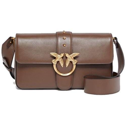 Pinko Torbice za na ramo LOVE ONE MINI SLOUCHY Kostanjeva Slike