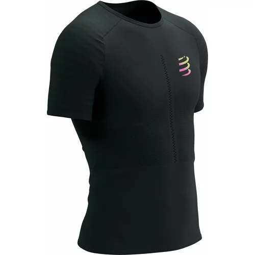 Compressport Racing SS Tshirt M Black/Safety Yellow M Majica za trčanje s kratkim rukavom